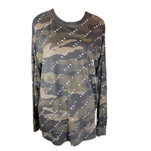 PINK camo long sleeve woman’s size S